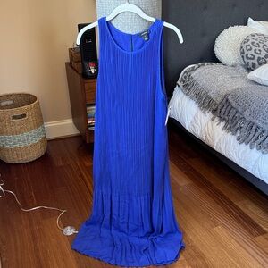 Halogen Royal Blue Pleated Dress